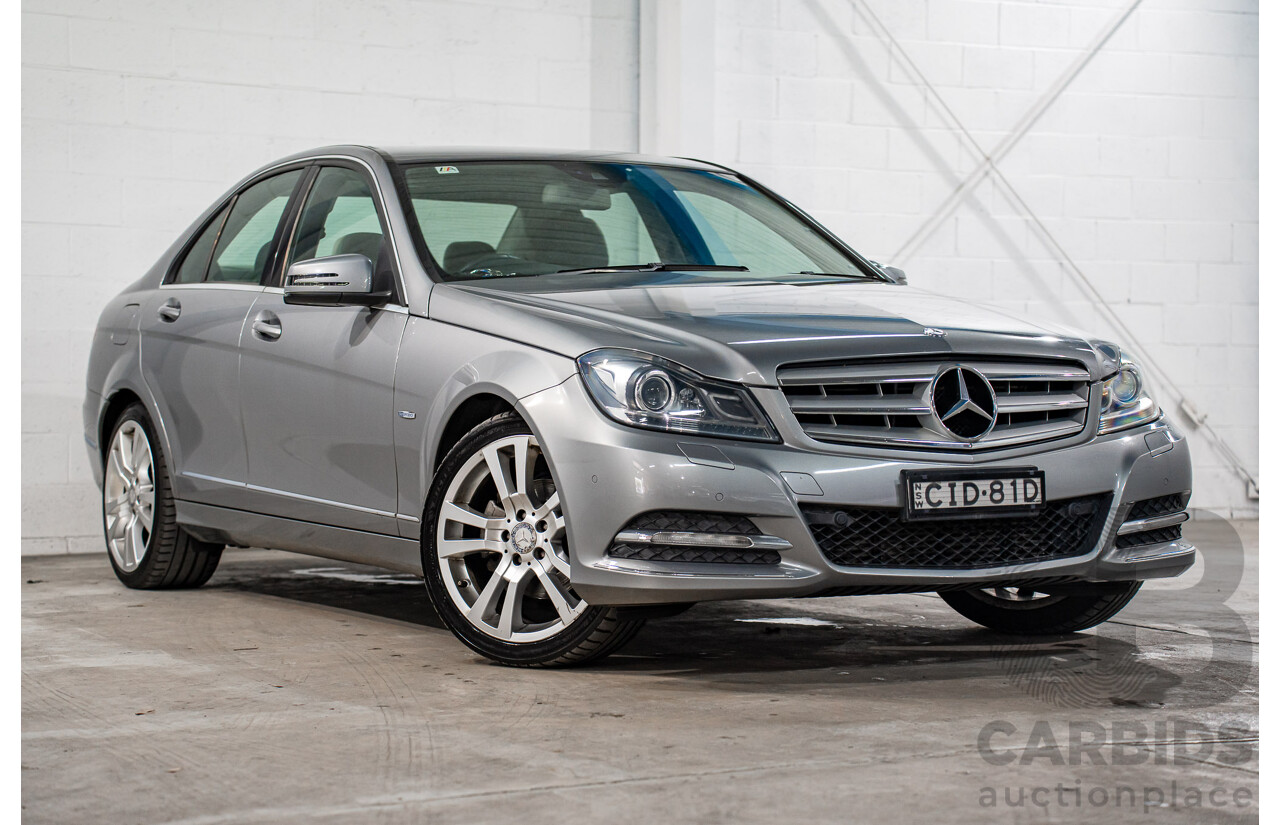 6/2012 Mercedes-Benz C250 CDI Avantgarde BE W204 MY12 4d Sedan Palladium Silver Metallic Turbo 2.1L