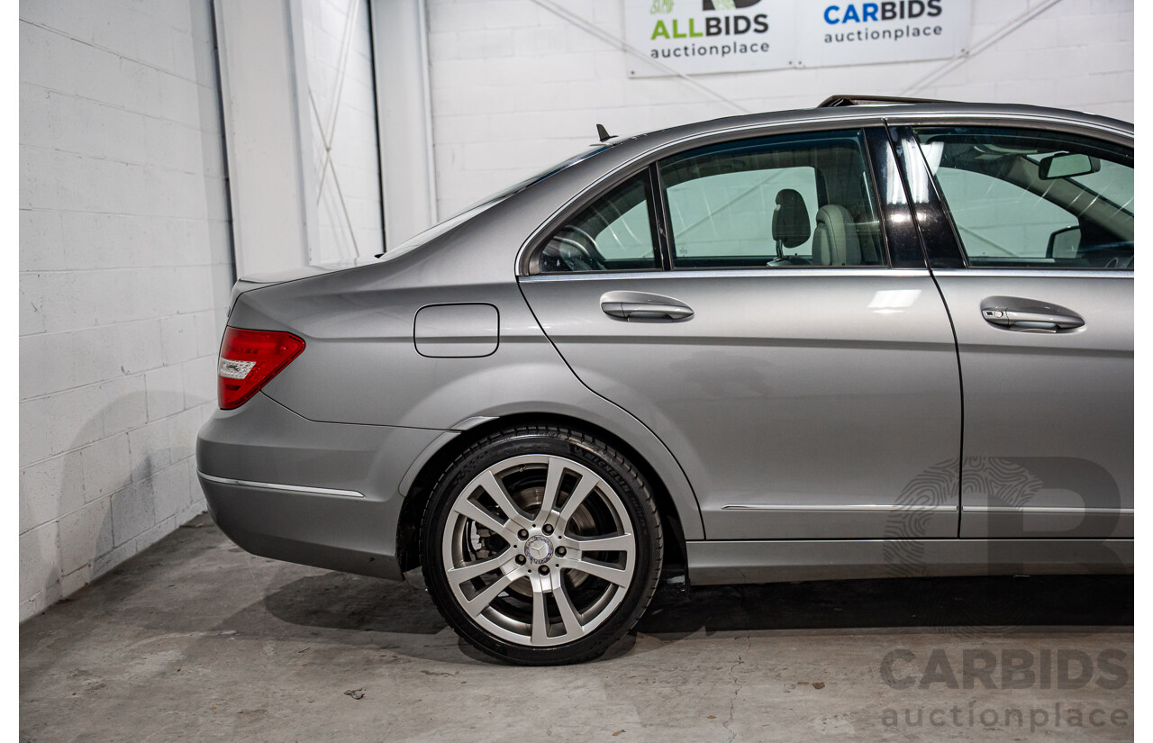 6/2012 Mercedes-Benz C250 CDI Avantgarde BE W204 MY12 4d Sedan Palladium Silver Metallic Turbo 2.1L