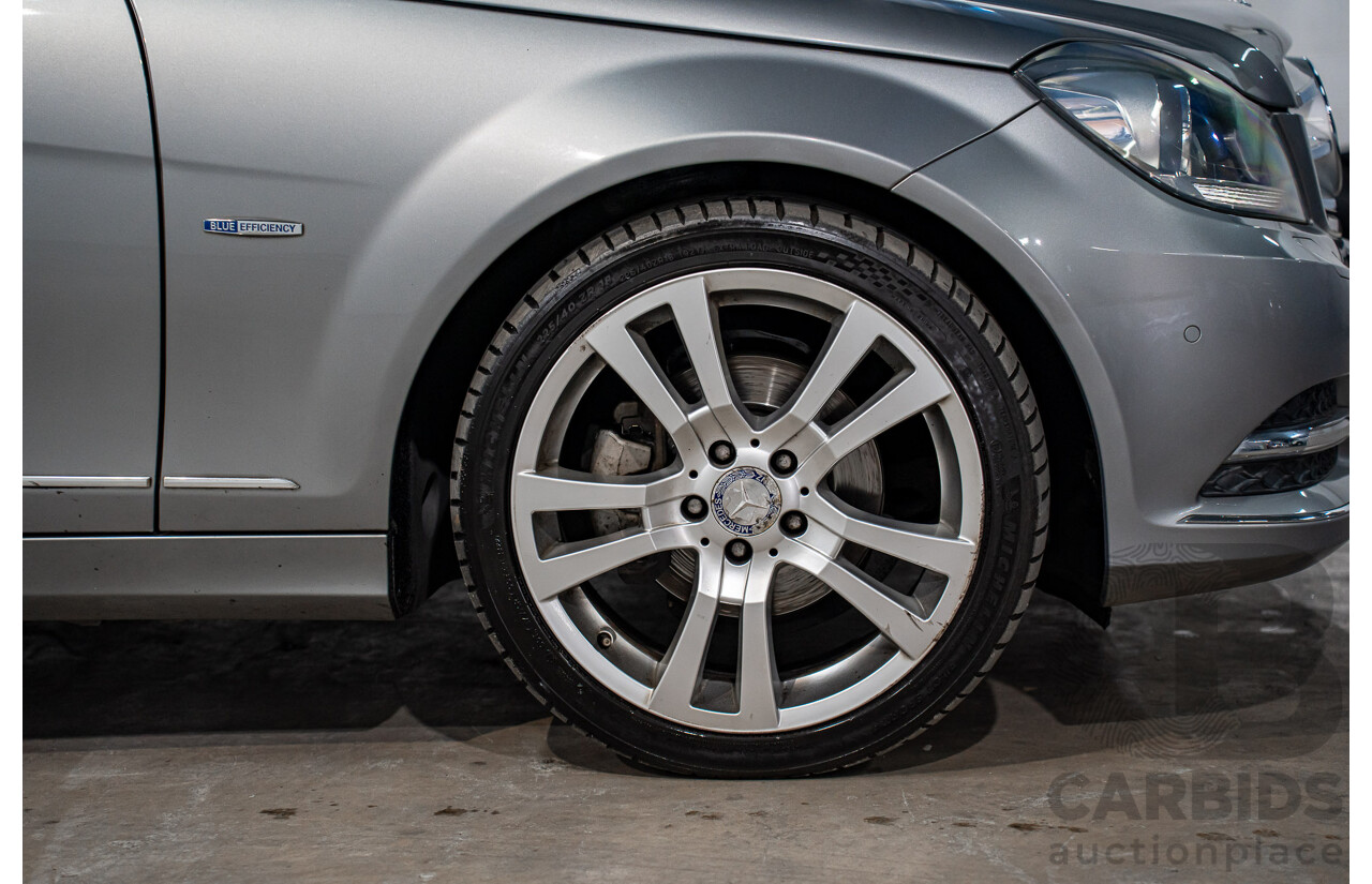 6/2012 Mercedes-Benz C250 CDI Avantgarde BE W204 MY12 4d Sedan Palladium Silver Metallic Turbo 2.1L