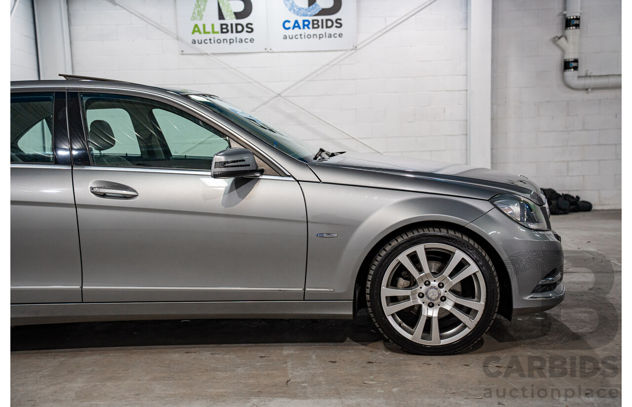 6/2012 Mercedes-Benz C250 CDI Avantgarde BE W204 MY12 4d Sedan Palladium Silver Metallic Turbo 2.1L