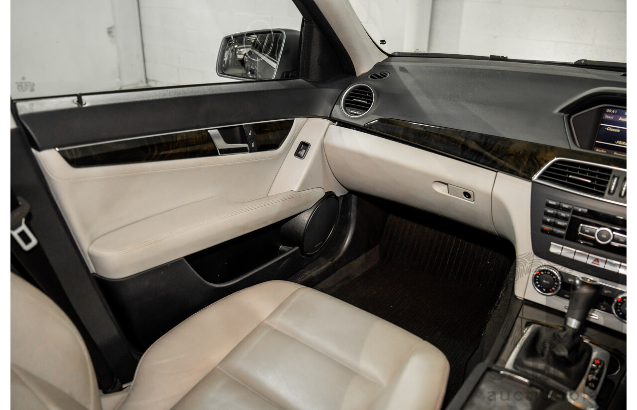 6/2012 Mercedes-Benz C250 CDI Avantgarde BE W204 MY12 4d Sedan Palladium Silver Metallic Turbo 2.1L