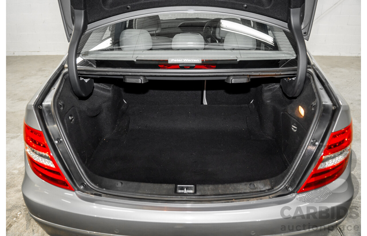 6/2012 Mercedes-Benz C250 CDI Avantgarde BE W204 MY12 4d Sedan Palladium Silver Metallic Turbo 2.1L