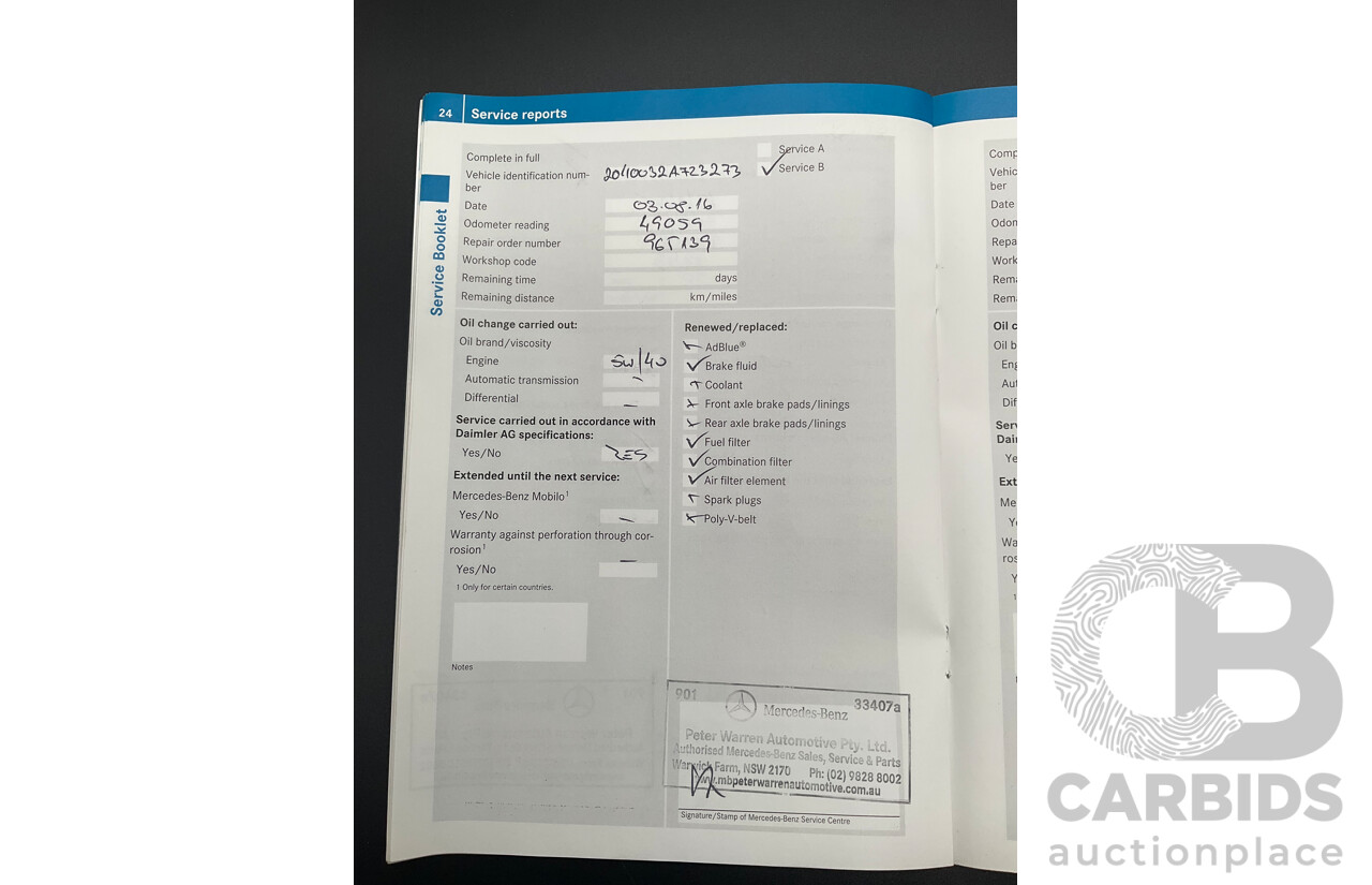 6/2012 Mercedes-Benz C250 CDI Avantgarde BE W204 MY12 4d Sedan Palladium Silver Metallic Turbo 2.1L