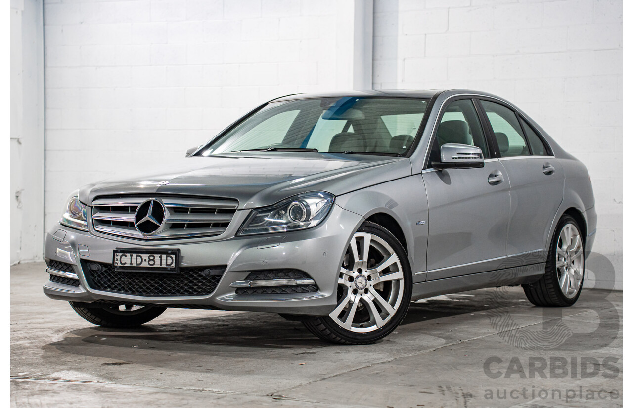 6/2012 Mercedes-Benz C250 CDI Avantgarde BE W204 MY12 4d Sedan Palladium Silver Metallic Turbo 2.1L