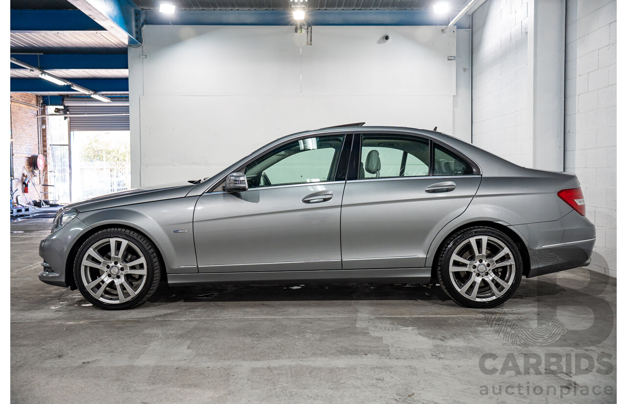 6/2012 Mercedes-Benz C250 CDI Avantgarde BE W204 MY12 4d Sedan Palladium Silver Metallic Turbo 2.1L