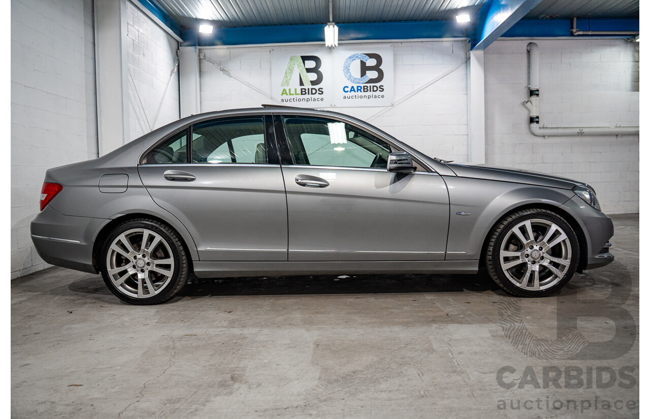 6/2012 Mercedes-Benz C250 CDI Avantgarde BE W204 MY12 4d Sedan Palladium Silver Metallic Turbo 2.1L