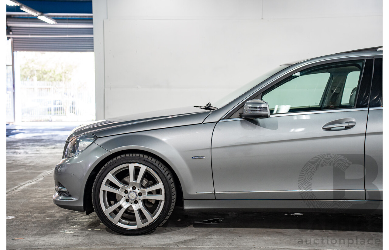 6/2012 Mercedes-Benz C250 CDI Avantgarde BE W204 MY12 4d Sedan Palladium Silver Metallic Turbo 2.1L