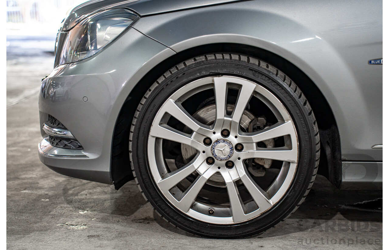 6/2012 Mercedes-Benz C250 CDI Avantgarde BE W204 MY12 4d Sedan Palladium Silver Metallic Turbo 2.1L