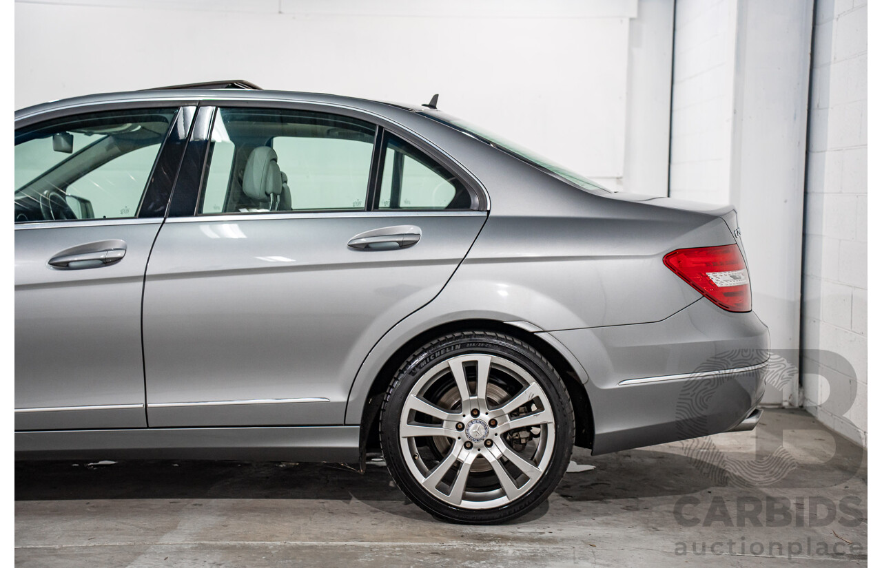 6/2012 Mercedes-Benz C250 CDI Avantgarde BE W204 MY12 4d Sedan Palladium Silver Metallic Turbo 2.1L