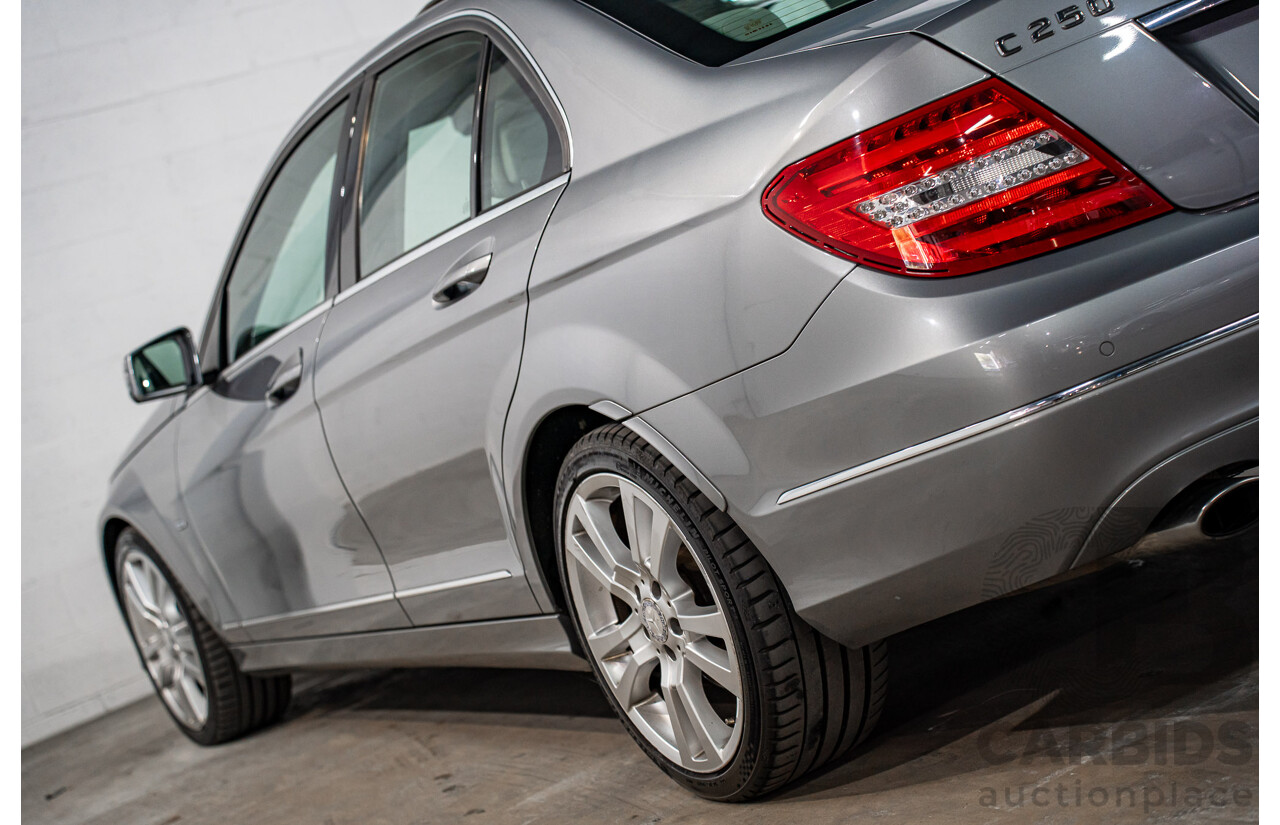 6/2012 Mercedes-Benz C250 CDI Avantgarde BE W204 MY12 4d Sedan Palladium Silver Metallic Turbo 2.1L