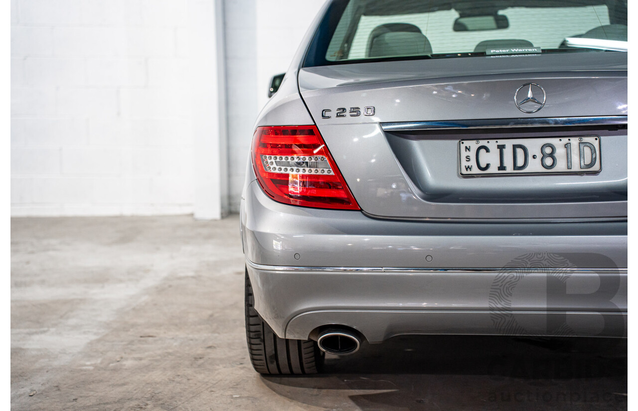 6/2012 Mercedes-Benz C250 CDI Avantgarde BE W204 MY12 4d Sedan Palladium Silver Metallic Turbo 2.1L
