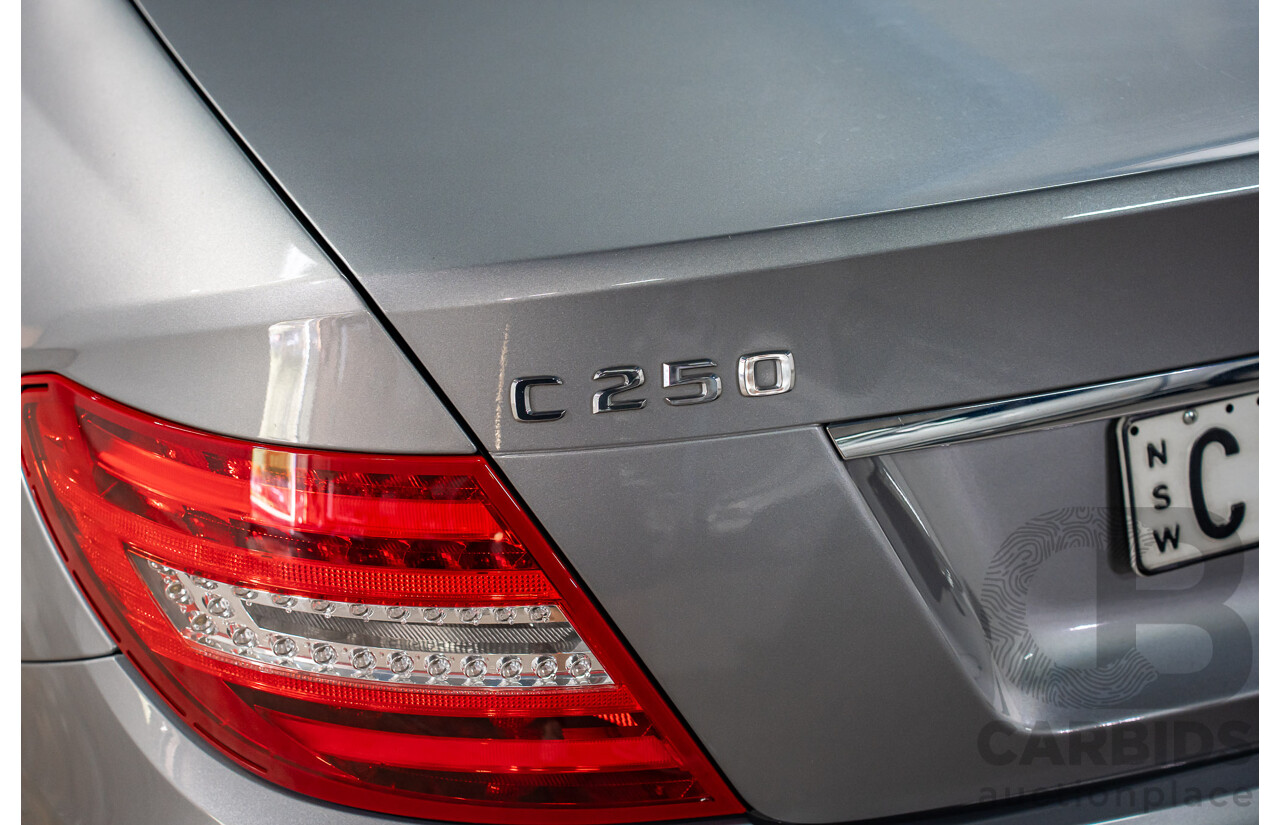 6/2012 Mercedes-Benz C250 CDI Avantgarde BE W204 MY12 4d Sedan Palladium Silver Metallic Turbo 2.1L