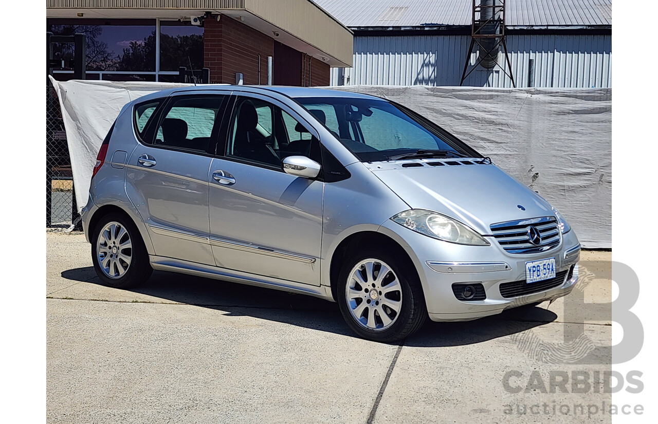11/2007 Mercedes-Benz A200 Elegance W169 5d Hatchback Silver 2.0L