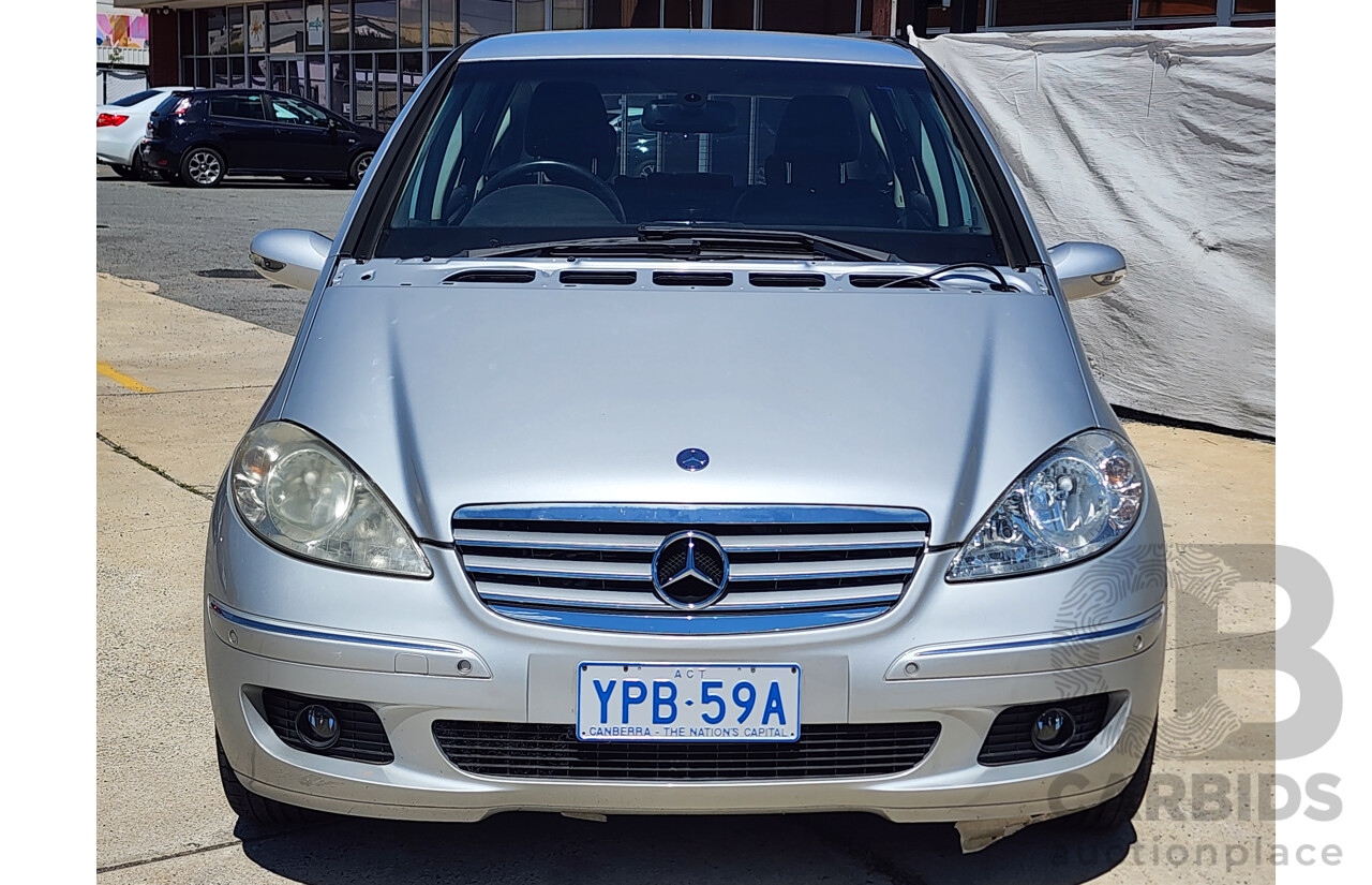 11/2007 Mercedes-Benz A200 Elegance W169 5d Hatchback Silver 2.0L