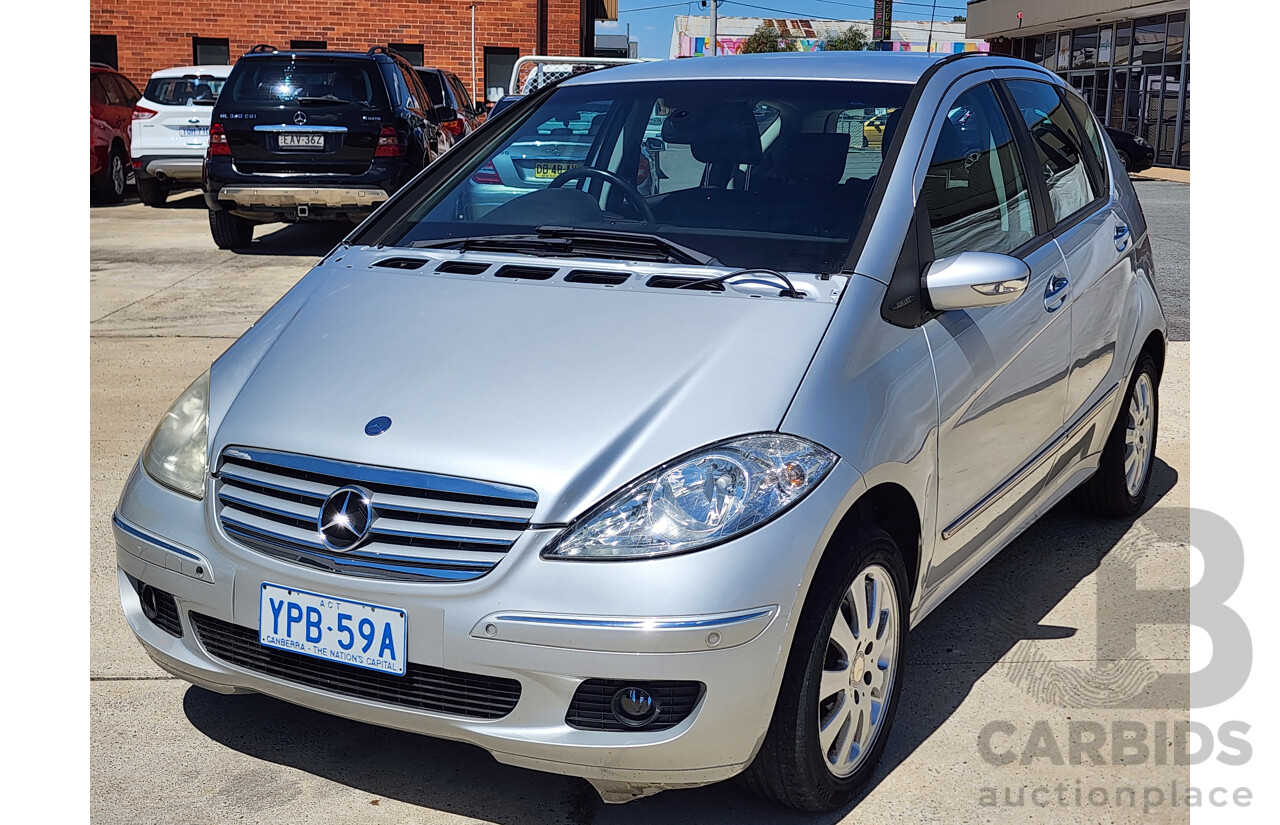 11/2007 Mercedes-Benz A200 Elegance W169 5d Hatchback Silver 2.0L