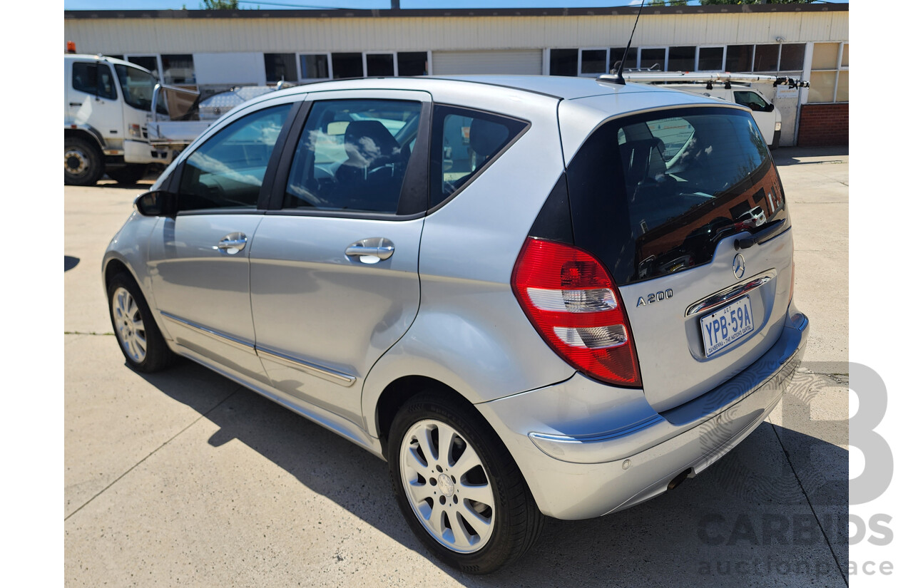 11/2007 Mercedes-Benz A200 Elegance W169 5d Hatchback Silver 2.0L