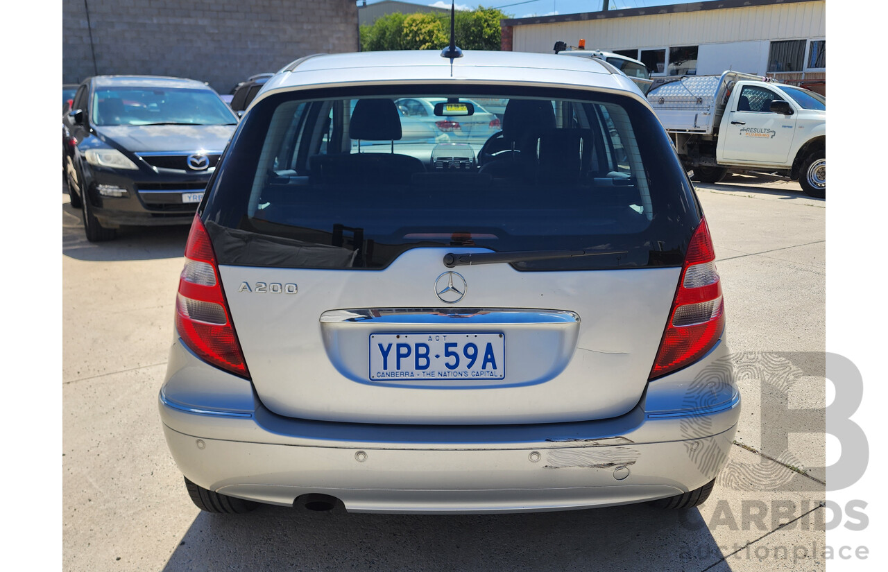 11/2007 Mercedes-Benz A200 Elegance W169 5d Hatchback Silver 2.0L