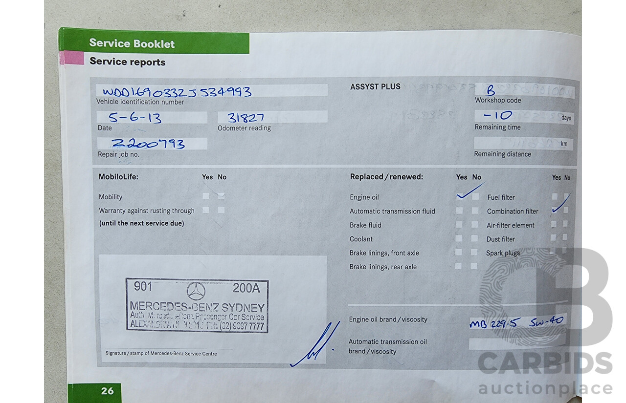 11/2007 Mercedes-Benz A200 Elegance W169 5d Hatchback Silver 2.0L