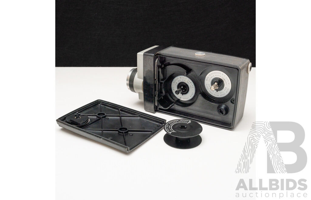 Vintage Kodak 8mm Movie Camera with Early Sanyp Microphone