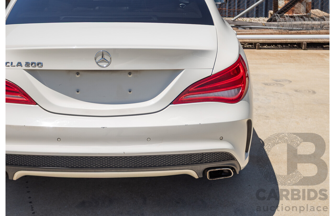 10/2014 Mercedes-Benz CLA200 117 4D Coupe Calcite White Turbo 1.6L