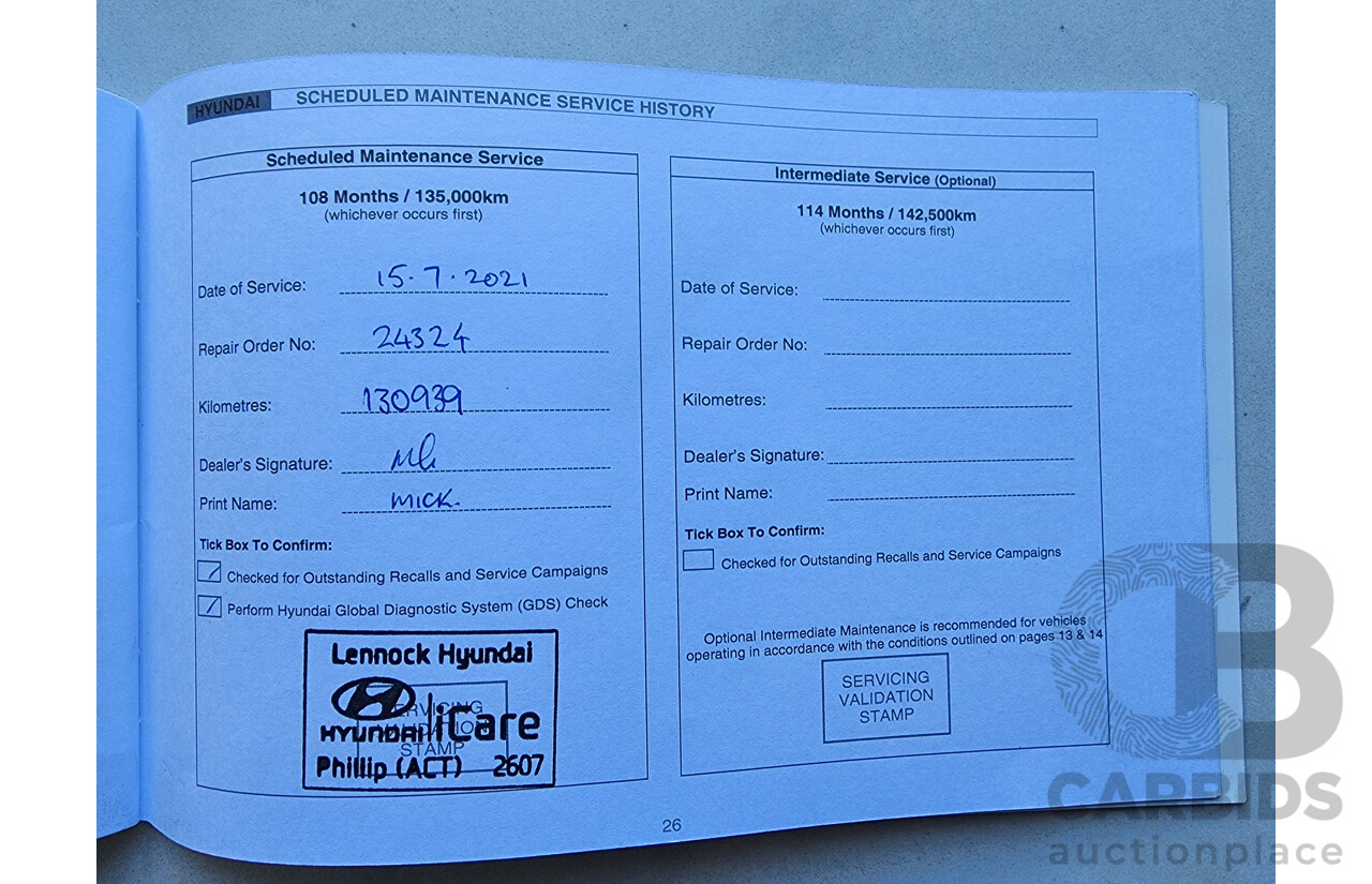 1/2013 Hyundai Ix35 Highlander (awd) LM MY11 4d Wagon Red 2.0L