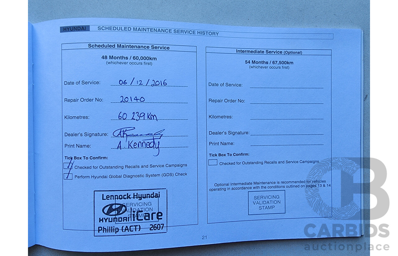 1/2013 Hyundai Ix35 Highlander (awd) LM MY11 4d Wagon Red 2.0L