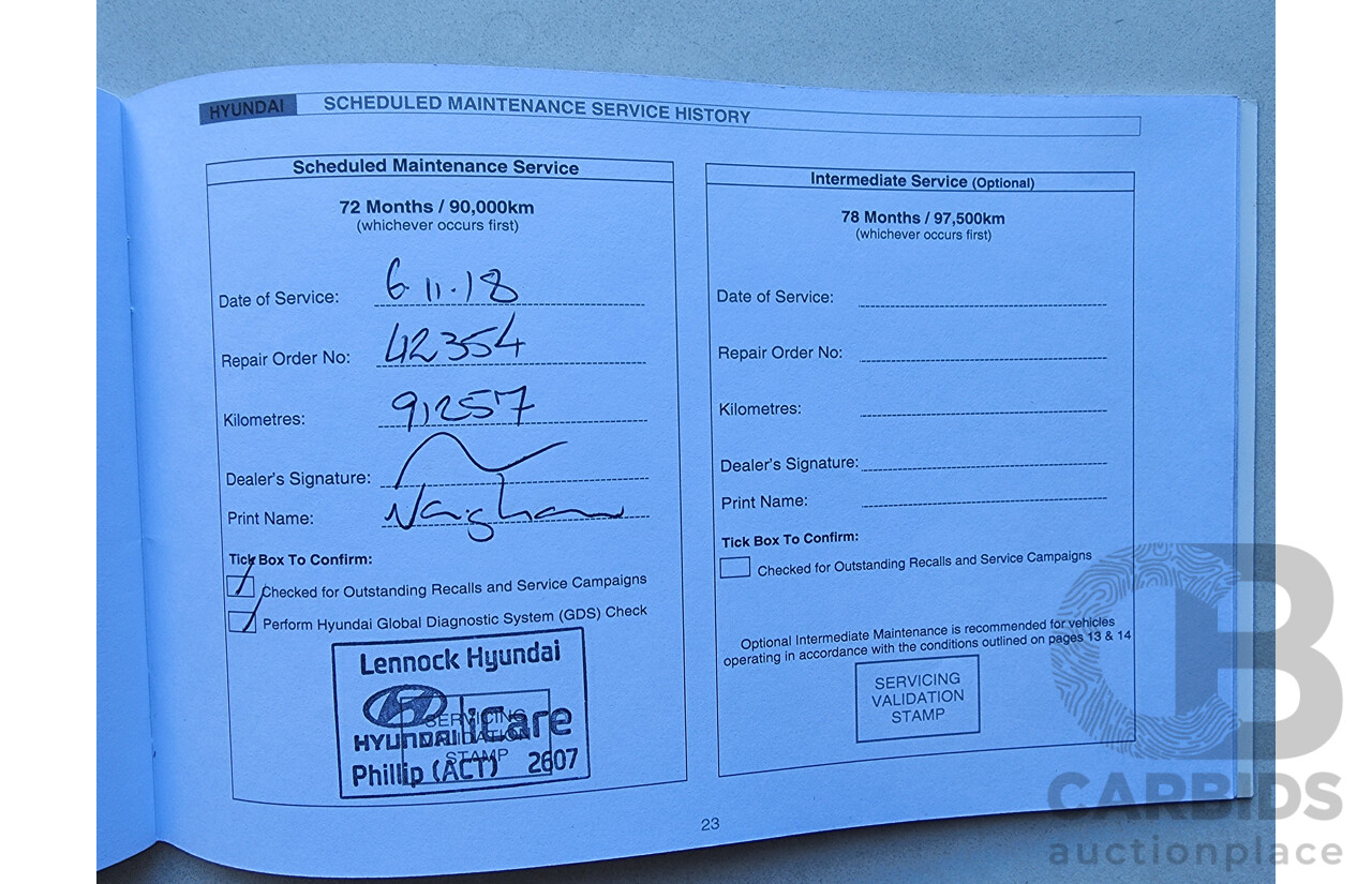 1/2013 Hyundai Ix35 Highlander (awd) LM MY11 4d Wagon Red 2.0L