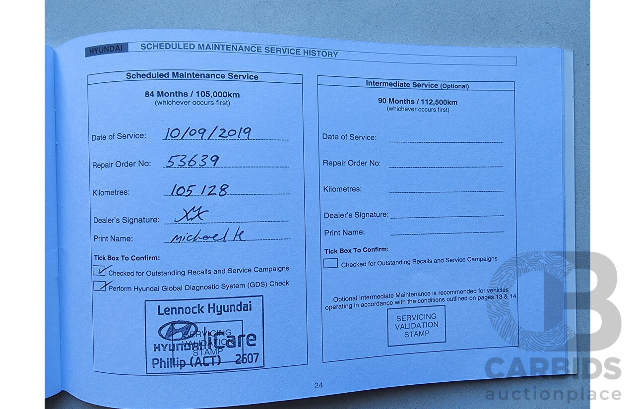 1/2013 Hyundai Ix35 Highlander (awd) LM MY11 4d Wagon Red 2.0L