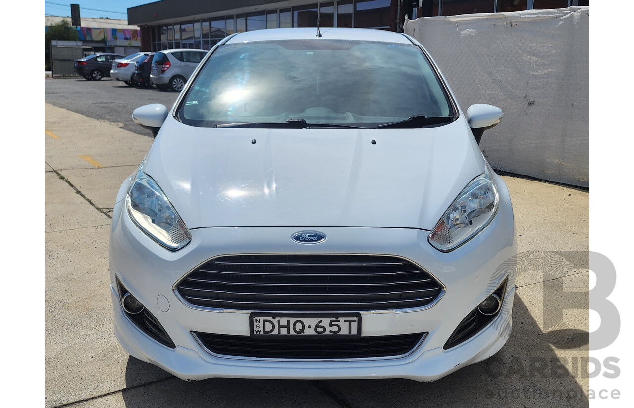 4/2016 Ford Fiesta Sport WZ 5d Hatchback White 1.0L