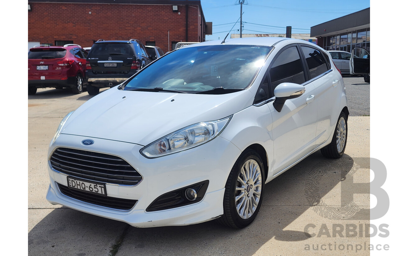 4/2016 Ford Fiesta Sport WZ 5d Hatchback White 1.0L