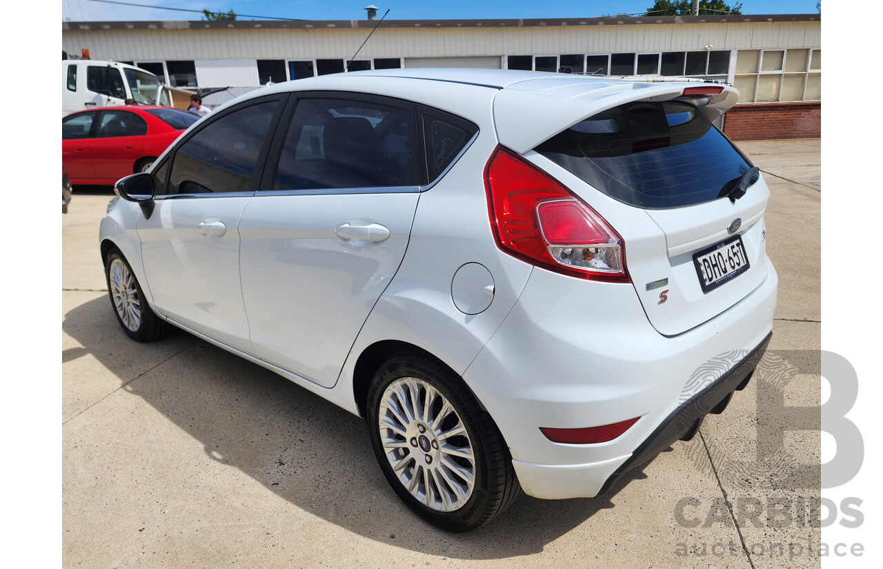 4/2016 Ford Fiesta Sport WZ 5d Hatchback White 1.0L