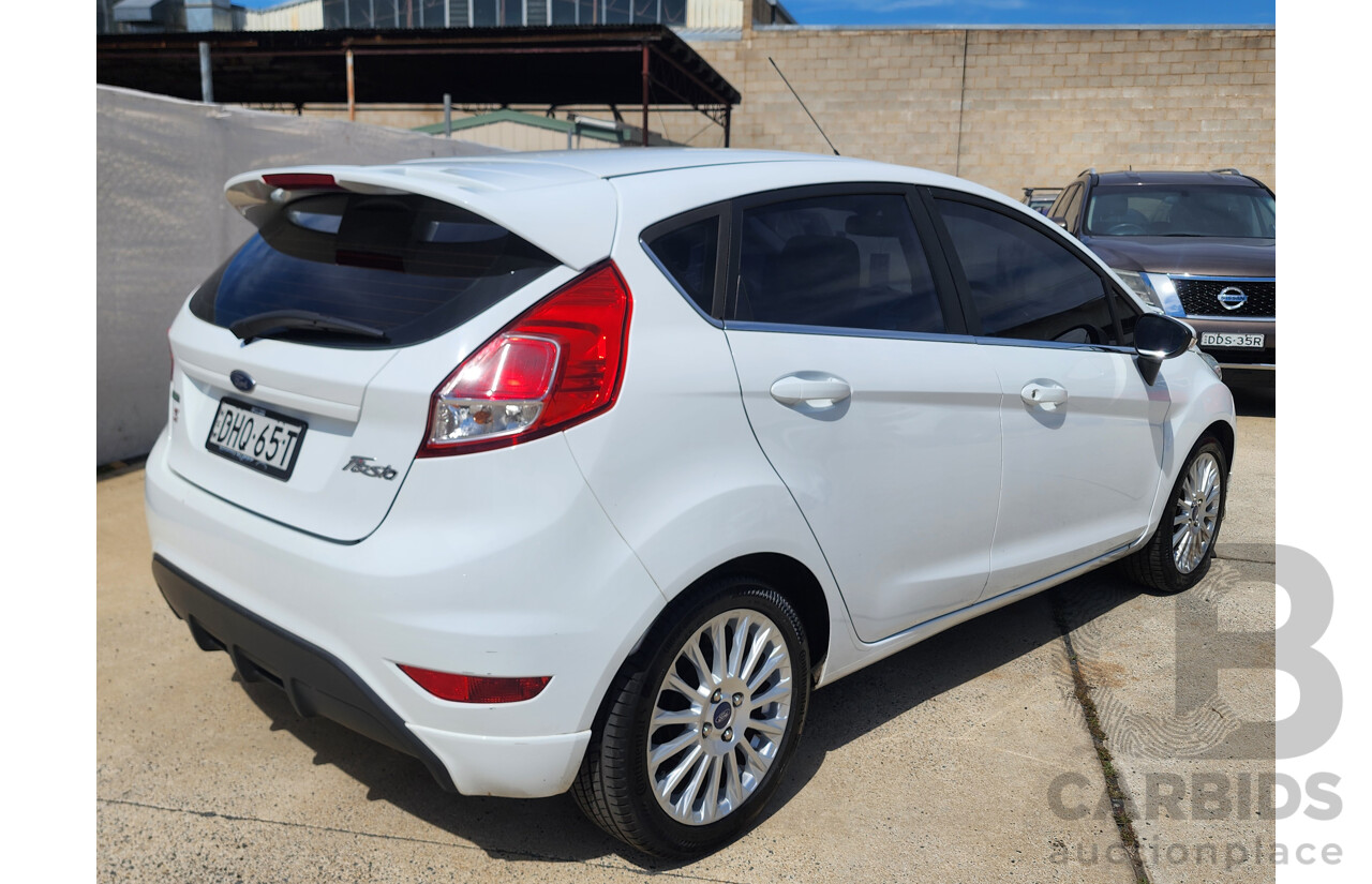 4/2016 Ford Fiesta Sport WZ 5d Hatchback White 1.0L
