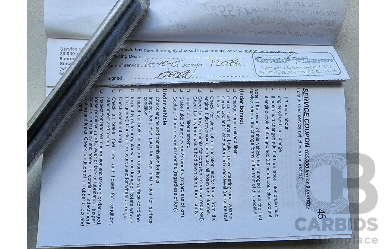 6/2013 Holden Barina CD TM MY13 5d Hatchback Black 1.6L