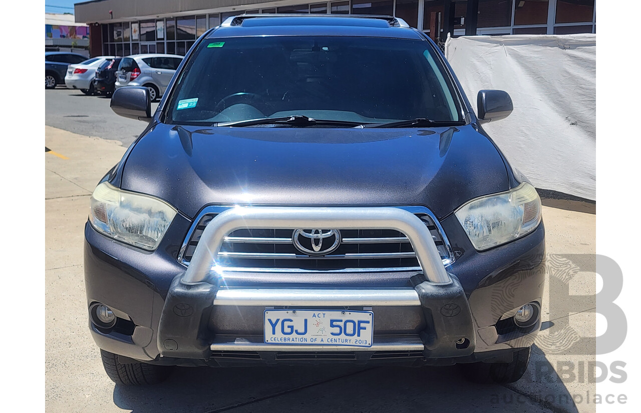 12/2008 Toyota Kluger Grande (4x4) GSU45R 4d Wagon Grey 3.5L