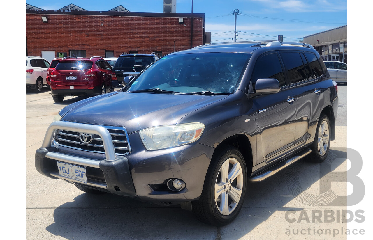 12/2008 Toyota Kluger Grande (4x4) GSU45R 4d Wagon Grey 3.5L