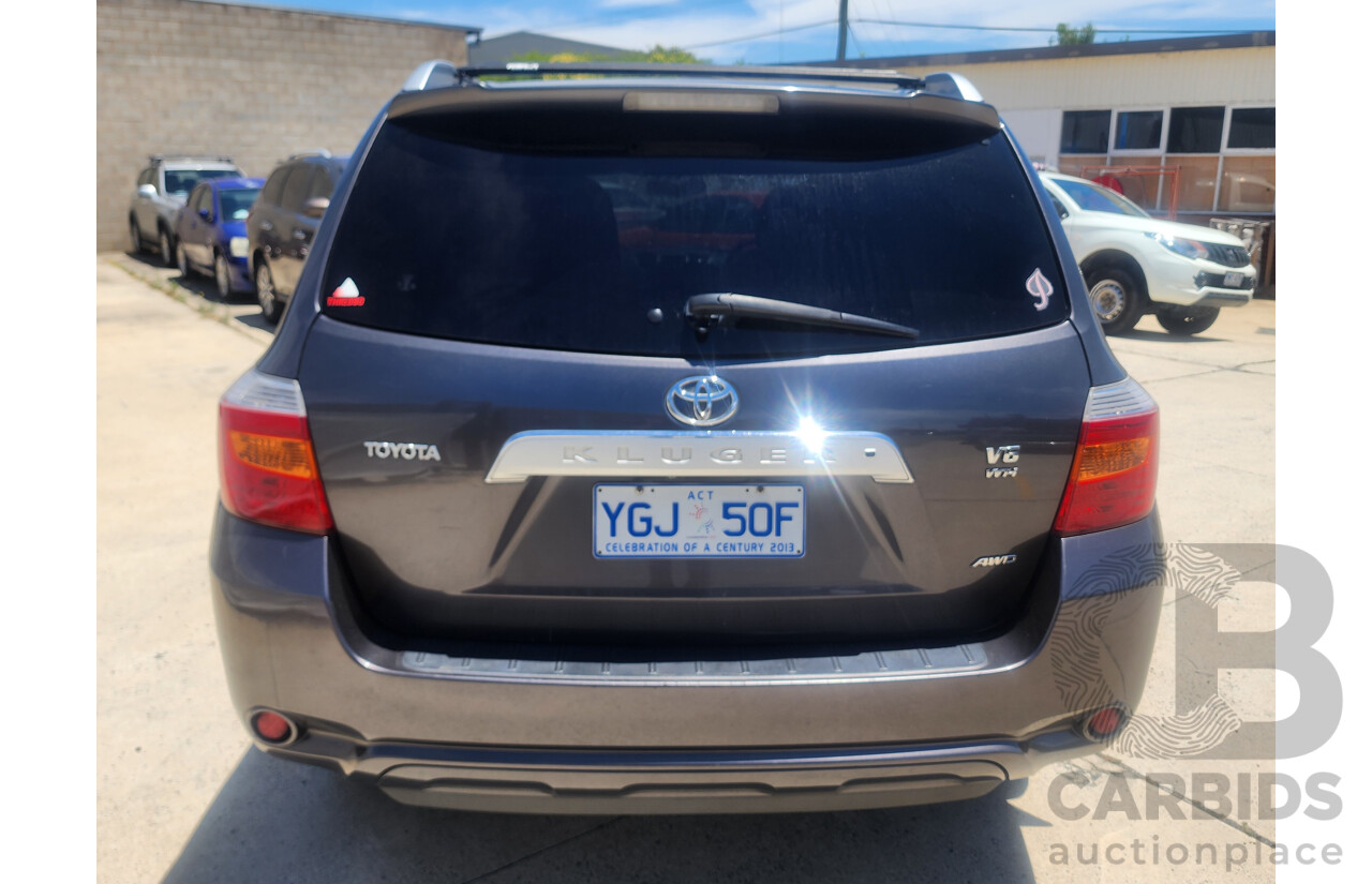 12/2008 Toyota Kluger Grande (4x4) GSU45R 4d Wagon Grey 3.5L