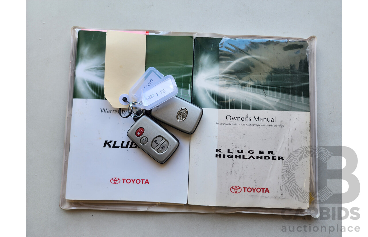 12/2008 Toyota Kluger Grande (4x4) GSU45R 4d Wagon Grey 3.5L