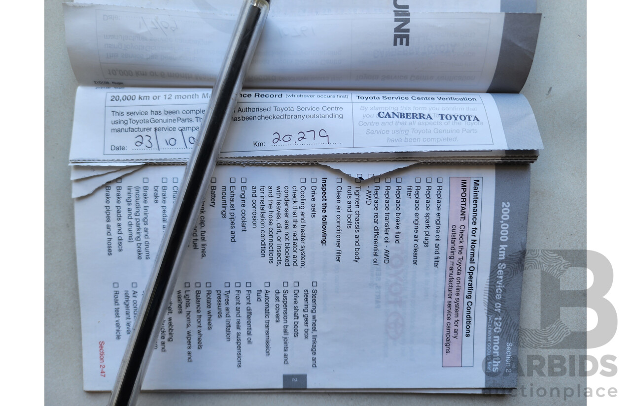 12/2008 Toyota Kluger Grande (4x4) GSU45R 4d Wagon Grey 3.5L