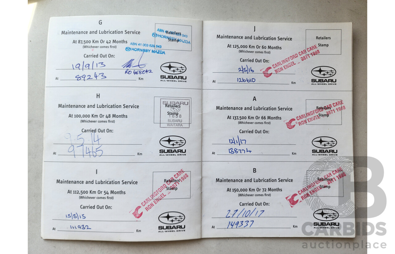 7/2010 Subaru Outback 2.5i MY10 4d Wagon White 2.5L