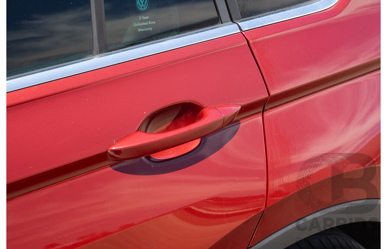 1/2018 Volkswagen Tiguan 162 TSI Sportline (AWD) 5NA MY18 4D Wagon Ruby Red Metallic Turbo 2.0L