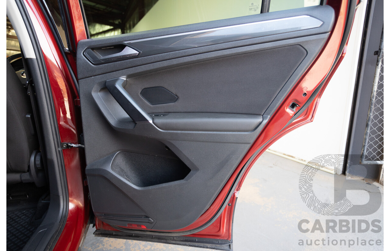 1/2018 Volkswagen Tiguan 162 TSI Sportline (AWD) 5NA MY18 4D Wagon Ruby Red Metallic Turbo 2.0L