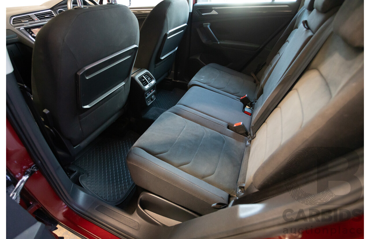 1/2018 Volkswagen Tiguan 162 TSI Sportline (AWD) 5NA MY18 4D Wagon Ruby Red Metallic Turbo 2.0L