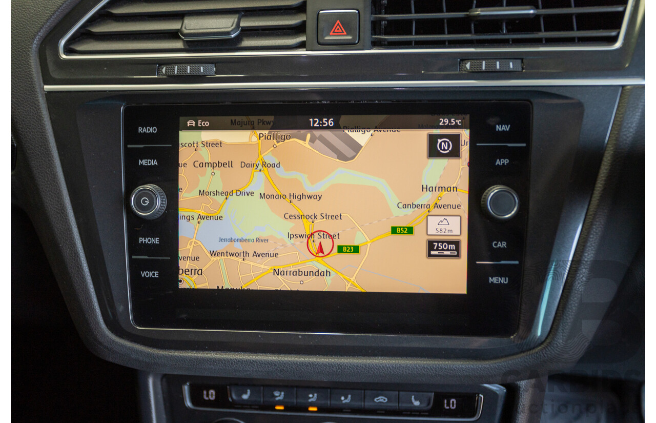 1/2018 Volkswagen Tiguan 162 TSI Sportline (AWD) 5NA MY18 4D Wagon Ruby Red Metallic Turbo 2.0L