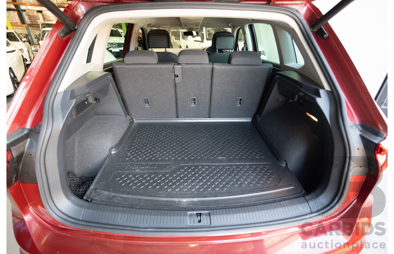 1/2018 Volkswagen Tiguan 162 TSI Sportline (AWD) 5NA MY18 4D Wagon Ruby Red Metallic Turbo 2.0L