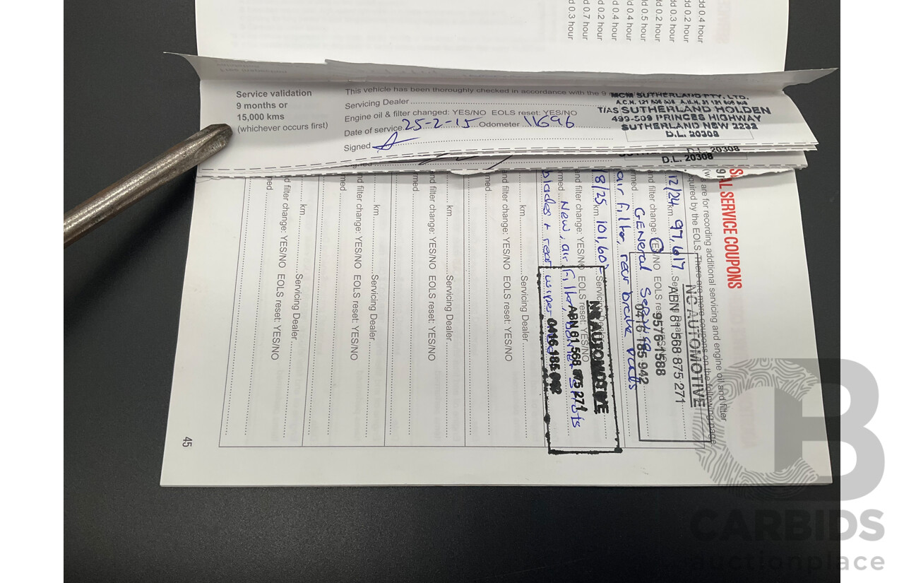 3/2014 Holden Captiva 7 LTZ (AWD) CG MY15 4d Wagon Summit White V6 3.0L - 7 Seater