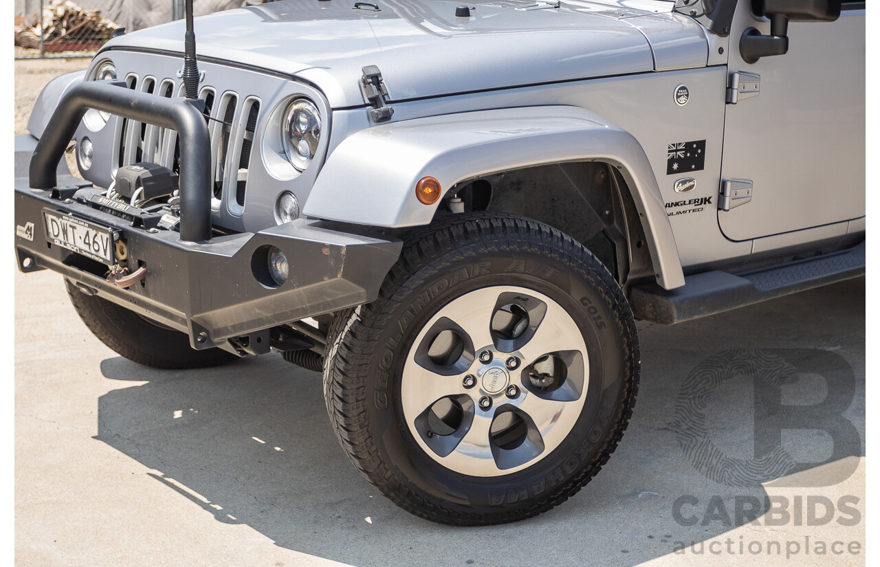 1/2018 Jeep Wrangler Unlimited Overland (4x4) JK MY18 4D Hardtop Billet Silver Metallic V8 5.7L