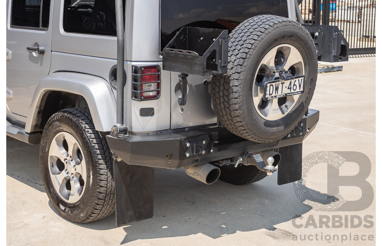 1/2018 Jeep Wrangler Unlimited Overland (4x4) JK MY18 4D Hardtop Billet Silver Metallic V8 5.7L
