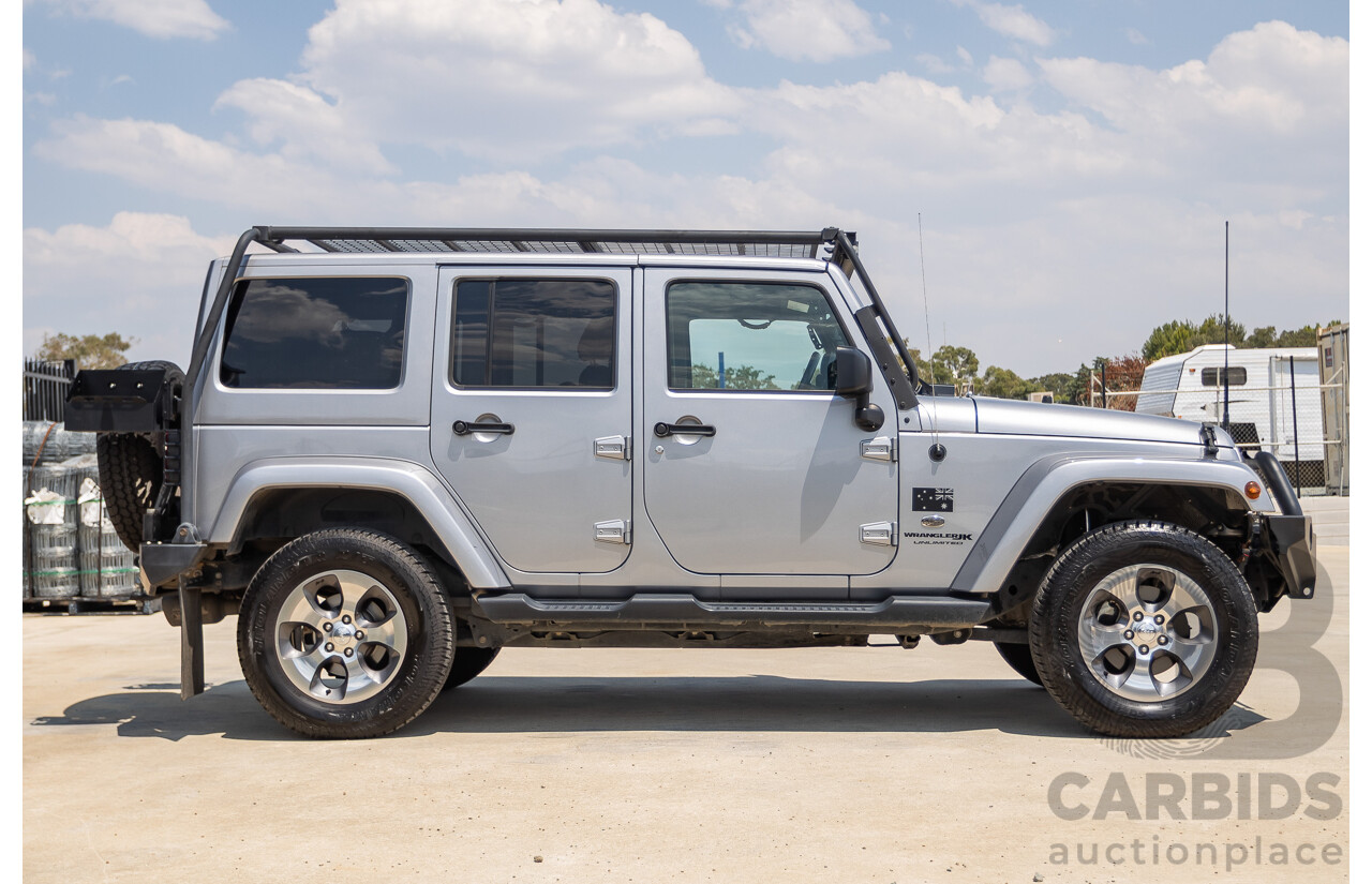 1/2018 Jeep Wrangler Unlimited Overland (4x4) JK MY18 4D Hardtop Billet Silver Metallic V8 5.7L