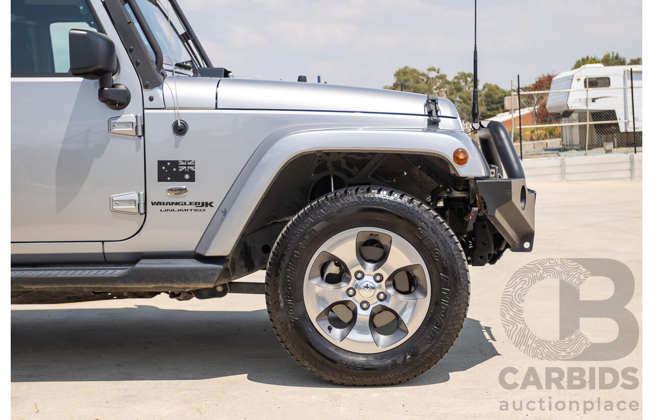 1/2018 Jeep Wrangler Unlimited Overland (4x4) JK MY18 4D Hardtop Billet Silver Metallic V8 5.7L