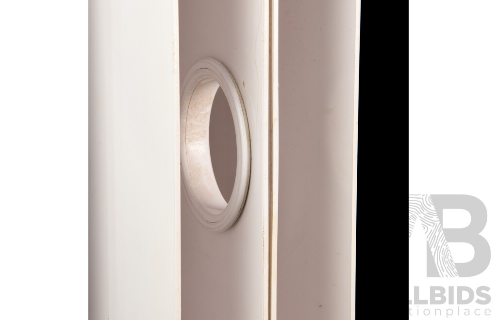 White Lucite Magazine Rack by Giotto Stoppino for Kartell